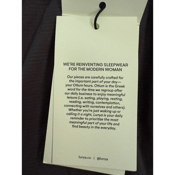 Lunya Pants Womens Large Gray Wide Leg Lounge Sleepwear Made USA NEW - Picture 4 of 9